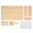 23.62*15.75Inch Wall Mounted Wooden Display Board Rectangular Pegboard Panel Kits
