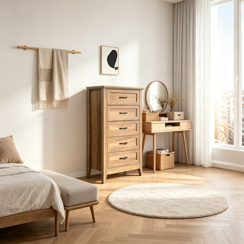 70 cm W Chest of 5 Drawers