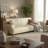 86.4" Genuine Leather Sofa Solid Wood Frame, Oil-Waxed Finish, Modern Living Room Seating-1212462502