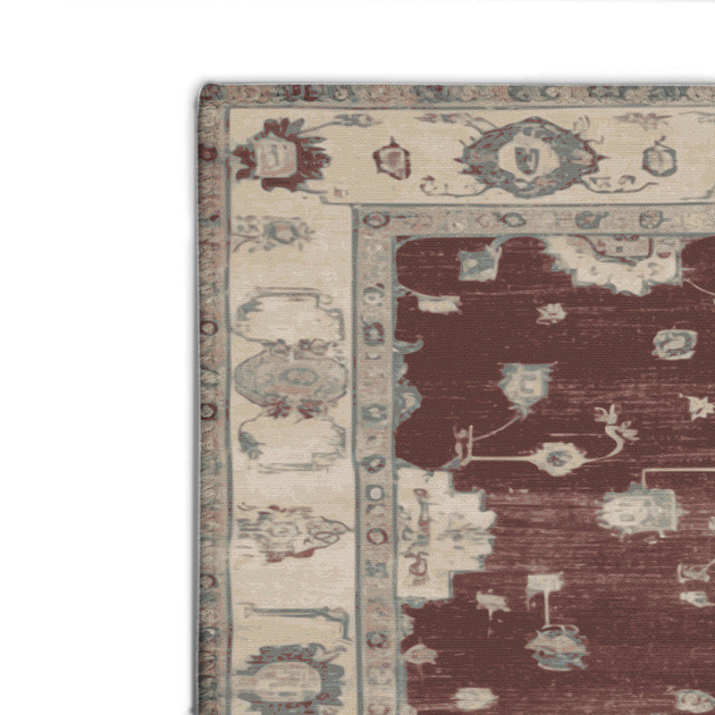 Tapis d'intérieur et d'extérieur surteint beige, Rectangulaire 8 pi x 10 pi