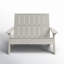 Causeuse double en plastique recyclé Byrnes-705437829