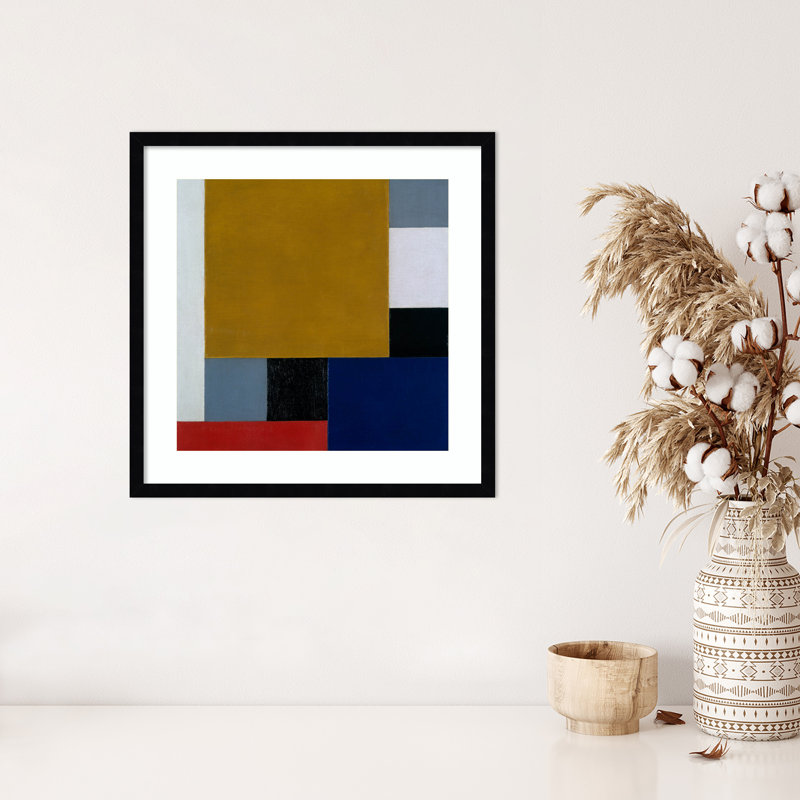 Composition 22 par Theo Van Doesburg, Noir, H 21 po x l 21 po x P 1 po