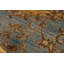 Tapis bleu floral en laine noué à la main 9 pi 3 po x 11 pi 9 po Floral