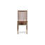 L'ensemble de table de salle à manger 3 pièces en bois comprend 1 table à piédestal ronde et 2 chaises de salle à manger en acajou avec dossier à lattes - finition acajou-735617832