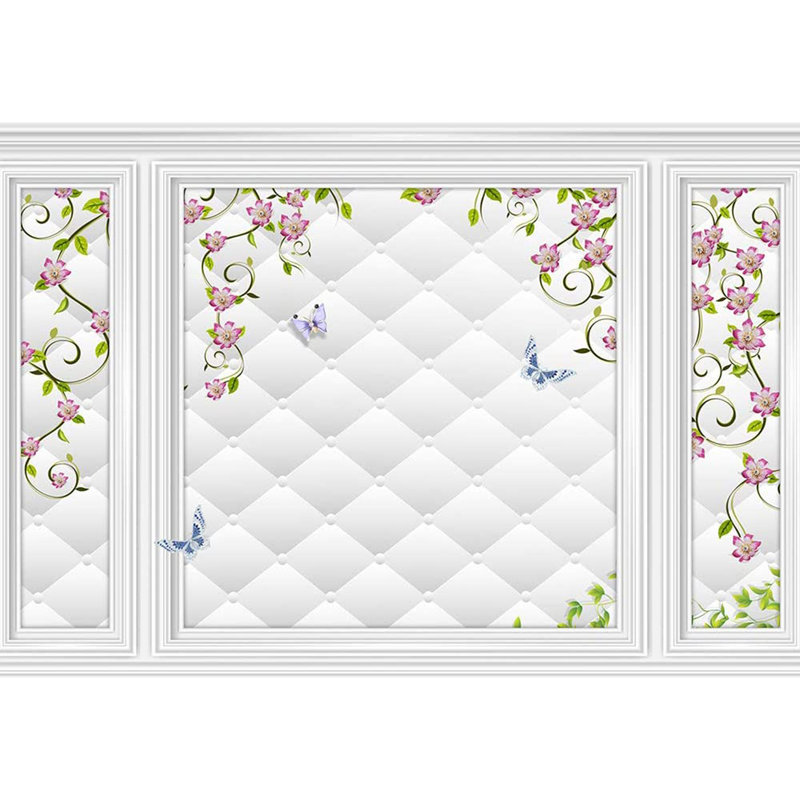 Floral And Botanical WMR-WALLFACE-1908-H14, 100" L x 144" W