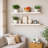 Solid Wood Floating Shelves，Rustic Wooden Wall Shelves-499360654-497772438
