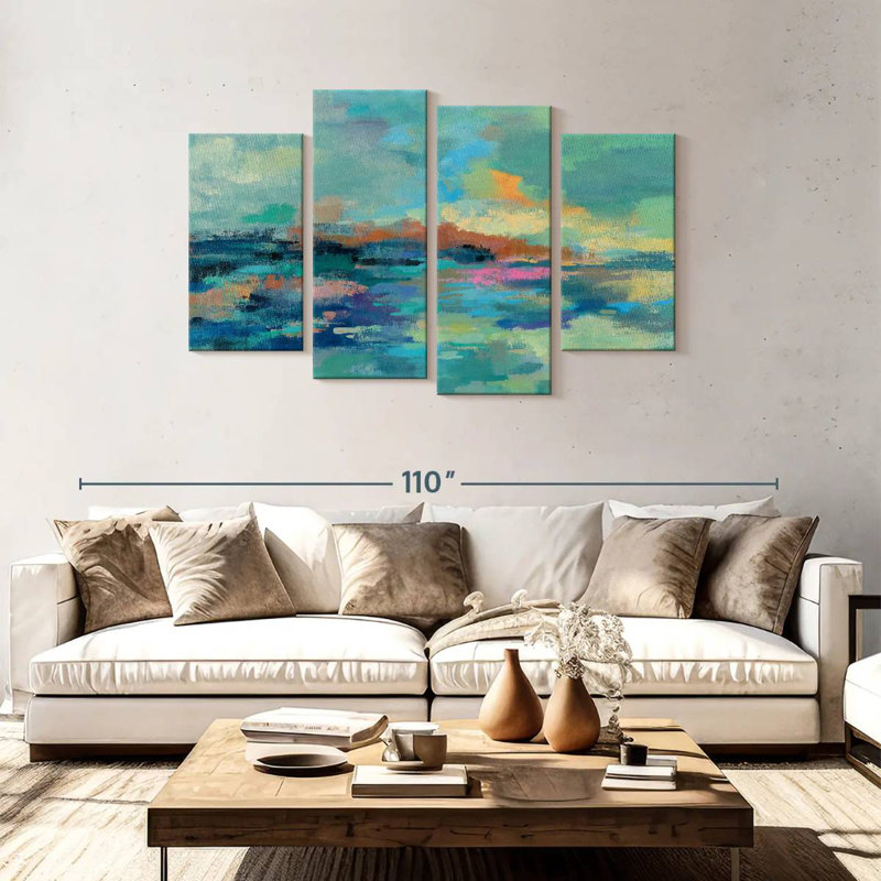 Avery Summer Seaside Abstract, H 48 po x l 75 po