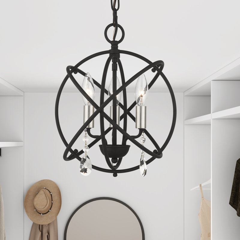 Laclair 3 - Light Pendant, Black, 12.25" H x 12.625" W x 12.625" D