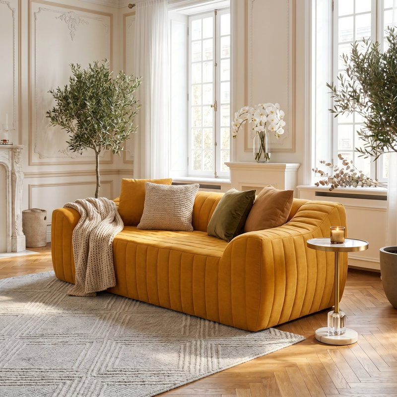 Causeuse surdimensionnée en similicuir 2 places de 78 po, canapé spacieux et profond avec 2 coussins décoratifs, canapé moderne résistant aux taches pour les petits salons, appartements, studios, et peu encombrant