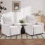 Fauteuil inclinable classique rembourré de 32,7 pouces de large avec dossier inclinable et pieds en bois massif (ensemble de 2)-560165128