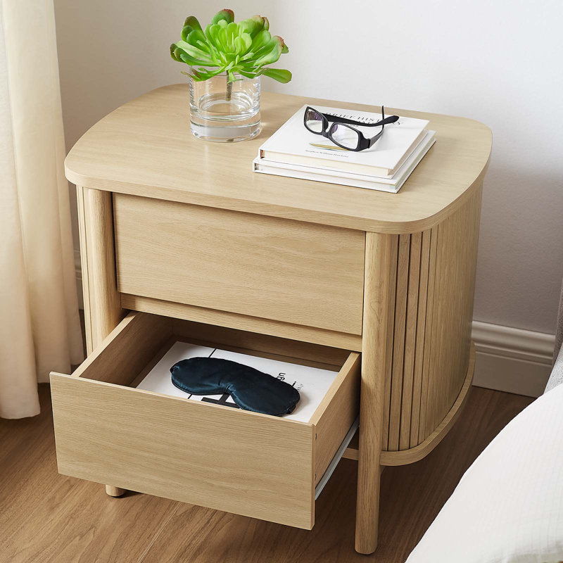 Table de chevet Modway Cadence, Chêne