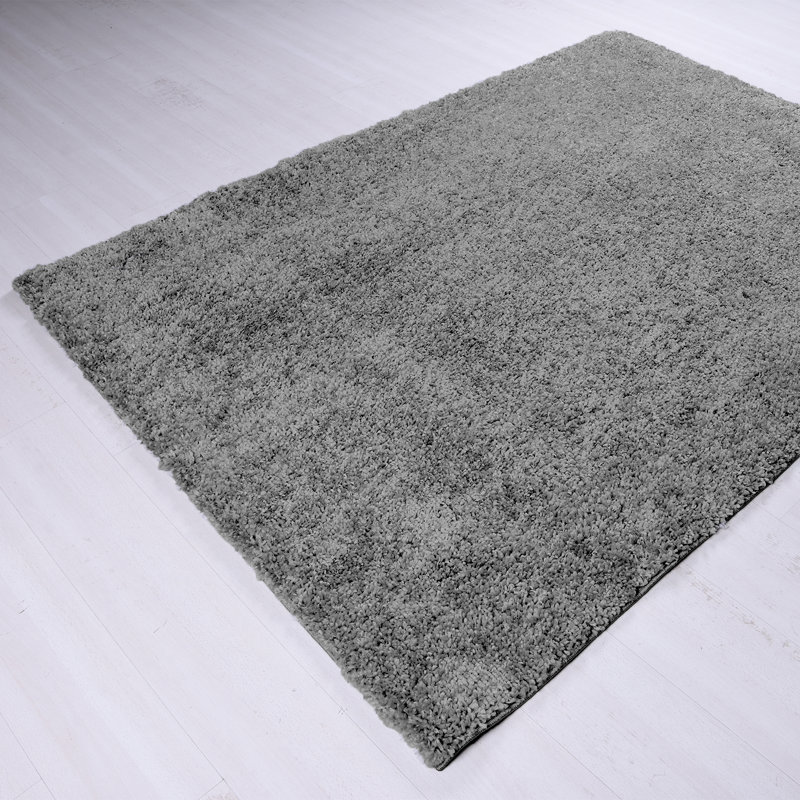 Kailum Solid Colour Shag Area Rug, Rectangle 60 x 110cm