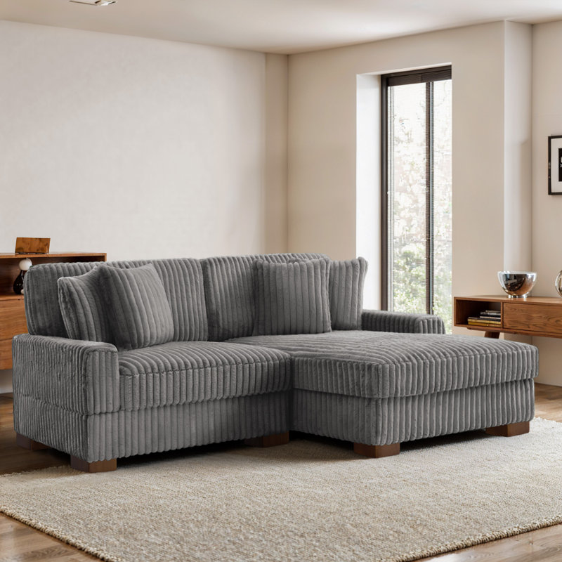 Modular Corner Sofa, Light Grey