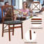 Ensemble de 2 chaises pliantes en cuir Argante