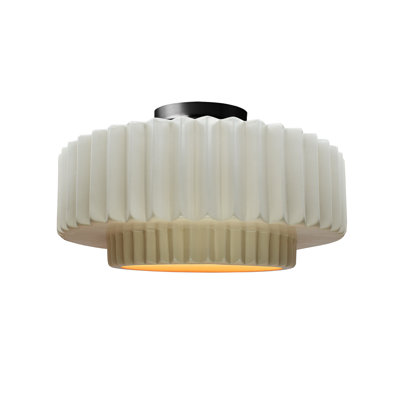 Plafonnier semi-encastré en céramique Radiance