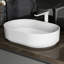 Lavabo sur pied Jendara avec surface solide et nettoyage facile (lavabo seulement)
