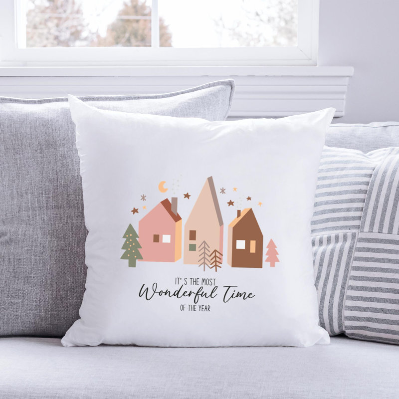 BohoChristmas-04 Reversible Throw Pillow, 18" x 18"