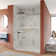 Concord 56" - 60" W x 76" H Double Sliding Frameless Shower Door with 3/8" Tempered Glass, Stainless Steel Accessories