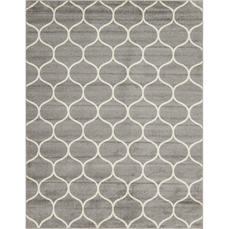 Tapis gris clair Lllan, Rectangle 10 pi x 14 pi 1 po