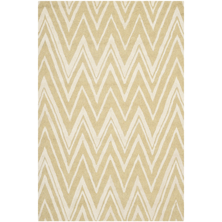 Stephen Chevron Wool Hand Woven Area Rug