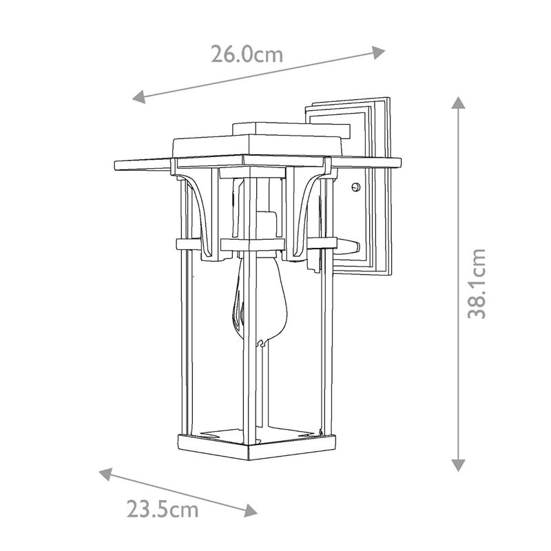 Totton Outdoor Wall Lantern, Medium