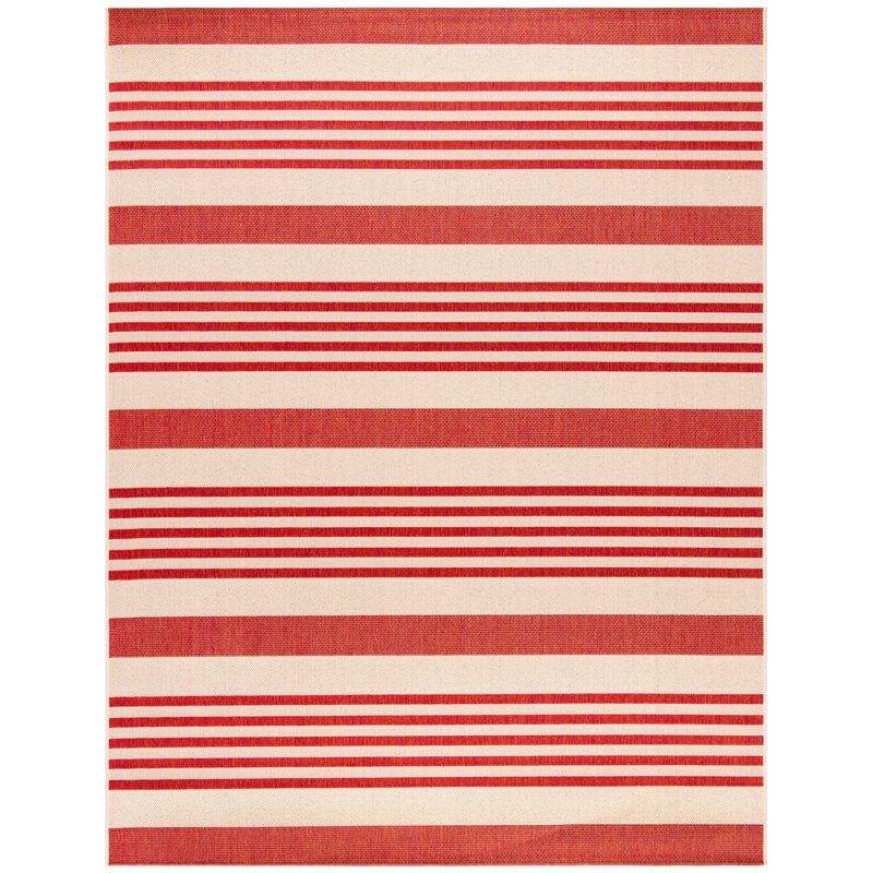 Marone Performance Striped Indoor/Outdoor Area Rug, Rectangle 8' x 10'
