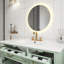 Meuble-lavabo vert 36 po avec lavabo en céramique, armoire avec 4 tiroirs, porte à fermeture en douceur et tablette réglable, meuble-lavabo moderne-698760023