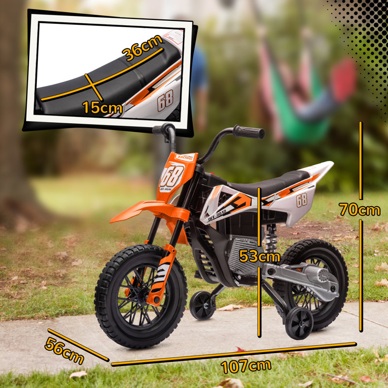 Zoomie Kids Battery Powered Ride On, Orange