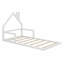 Lit de plancher avec tête de lit en forme de maison-1096396748