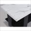 Ensemble de tables basses 3 pièces gris avec faux marbre, centre de table rectangulaire et amp; Assemblage facile pour le salon