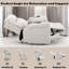 Fauteuil inclinable électrique en microfibre Chriki