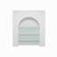 French-style glass fireplace cabinet-240038715