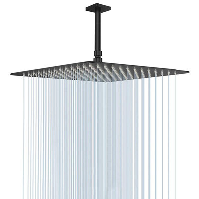 High Flow Stainless Steel Square Rainfall Shower