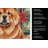Red Chow Chow Christmas PoinsettIas Kitchen Towel-2080584173