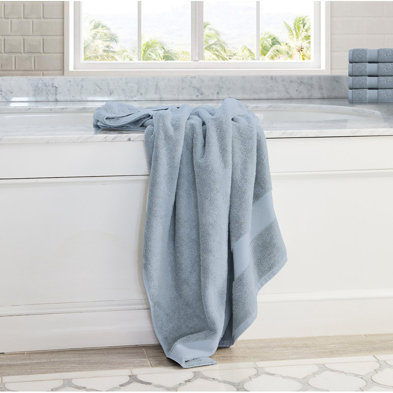 Ensemble de 20 serviettes en coton Delara, Bleu pâle