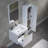 Artesian 24'' Wall Mounted Single Bathroom Vanity with Ceramic Vanity Top