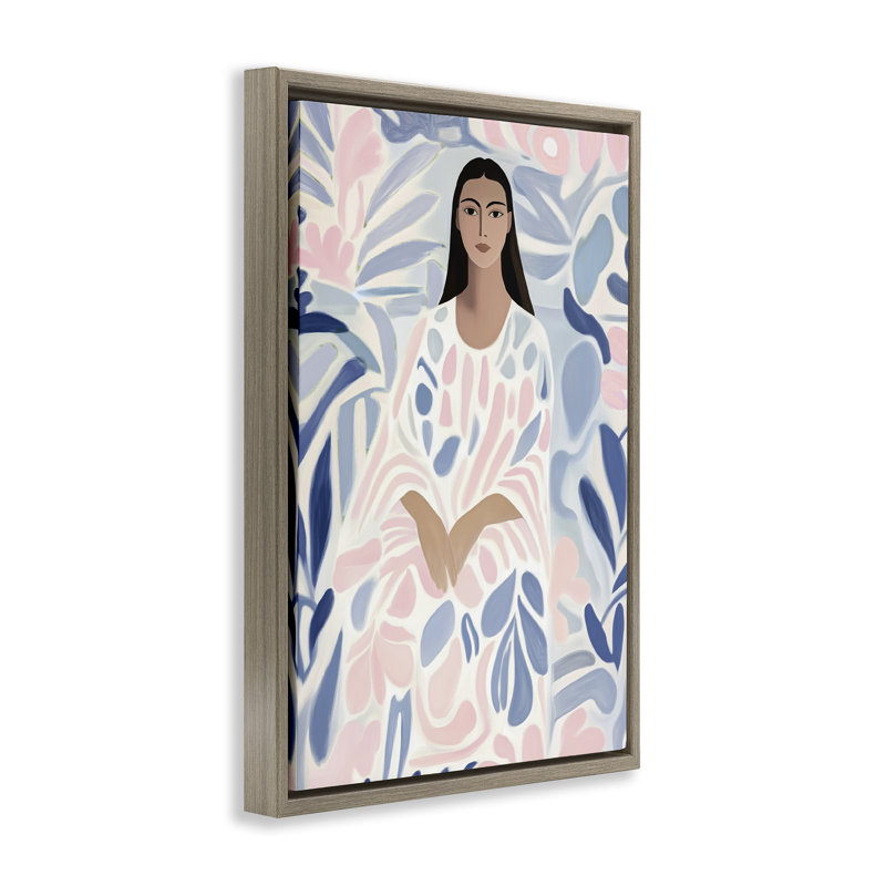 Cadre flottant au pastel, Annabelle Hall, H 25 po x l 17 po, Cadre flottant orme Montalcino
