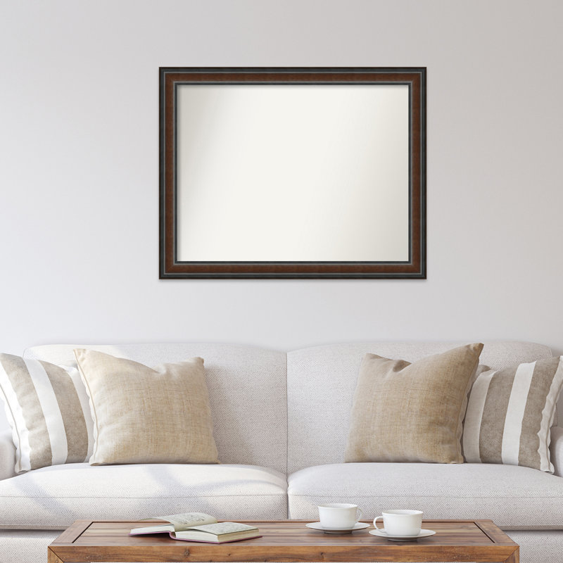 Halcott Solid Wood Rectangle Wall Mirror, 39" H x 31" W