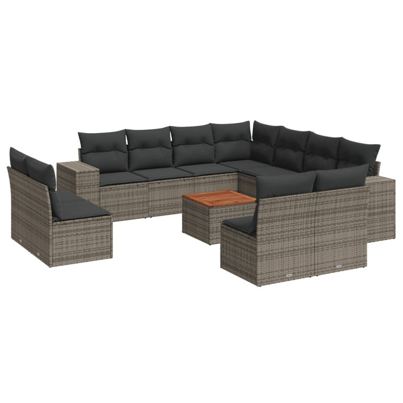  Garden Sofa Set Grey