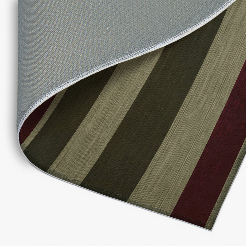 Tapis intérieur / extérieur brun HorizontalStripes, Rectangulaire 2 pi x 3 pi