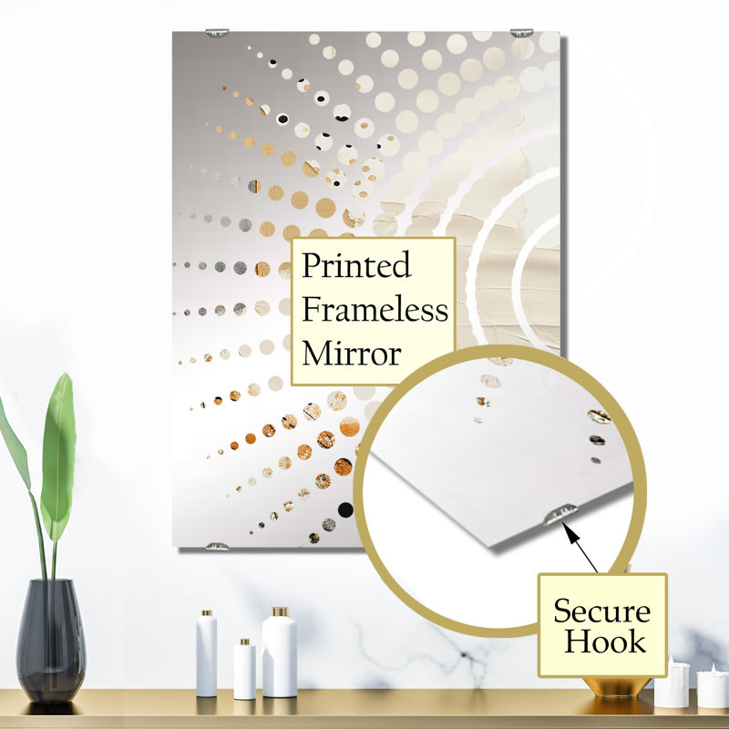 Miroir mural Denir - Abstract Collages MIR131734, 32 po x 24 po