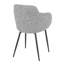 Chaise industrielle en métal et tissu Noise-970075982