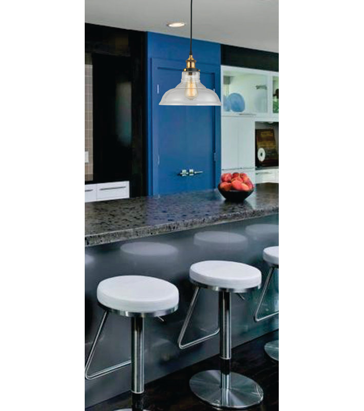 Luminaire suspendu pour dôme simple 1 lumières