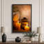 «Zen Stones Massage Spa with Warm Burning Candle», impression verticale sur toile, art mural-56324662-124834392