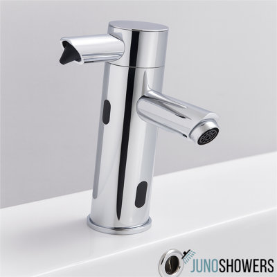 Juno Showers Duo Commercial Hands‑Free Automatic Soap Dispenser & Tap Set – Sensor-Activated, Dark Oil-Rubbed Bronze Finish