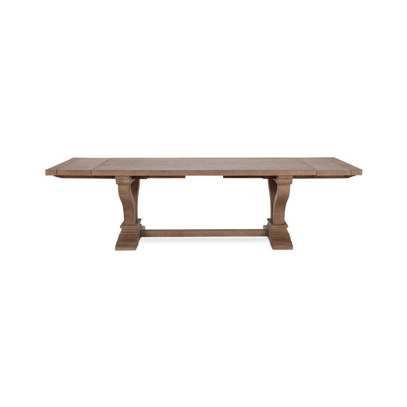 Albert Extendable Dining Table, Antique Beige