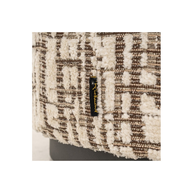 Pouf Lexie L, Gris/beige