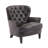Moultrie Vintage-Inspired Upholstered Lounge Chair with Curved Backrest & Nailhead Trim for Living Room, Bedroom & Office-328669172