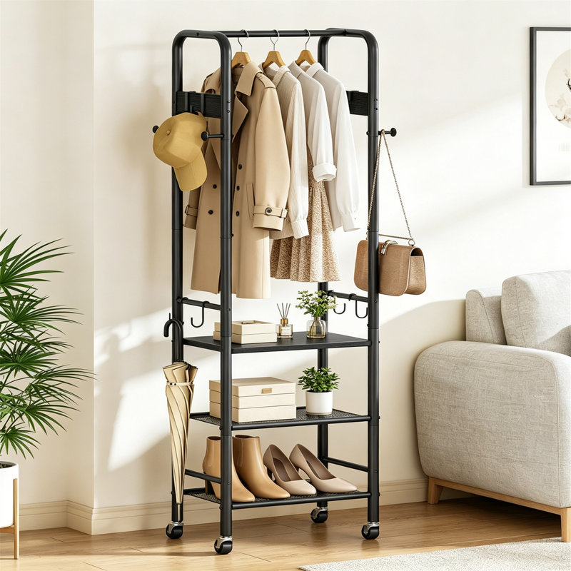 Metal 9 - Hook Coat Rack