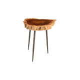 Makha Burled Wood End Table